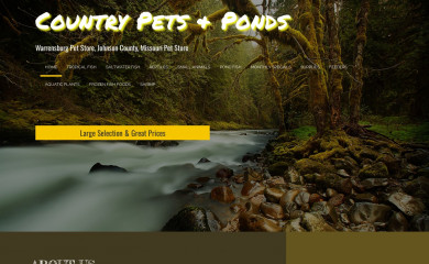 countrypetsandponds.com screenshot