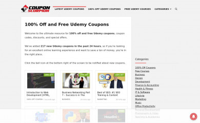 couponscorpion.com screenshot