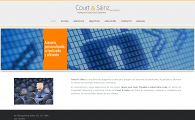 courtysainz.cl screenshot