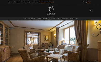 couronne-hotel-jougne.fr screenshot