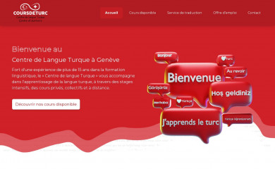 coursdeturc.ch screenshot