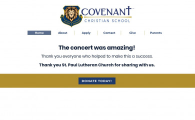 covenantchristianaurora.org screenshot