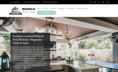 coveredpatiosmagnoliatx.com screenshot