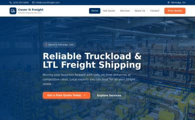 coveritfreight.com screenshot