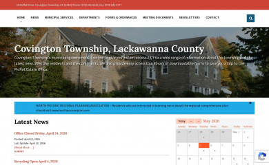 covingtontwp.org screenshot