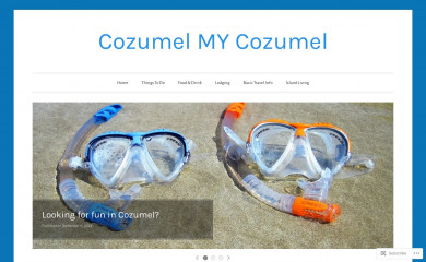 cozumelmycozumel.com screenshot