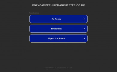 cozycamperhiremanchester.co.uk screenshot