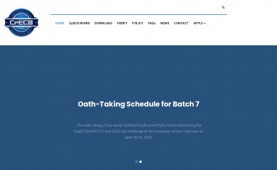 cpecb.org.ph screenshot