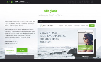 https://cpothemes.com/theme/allegiant screenshot