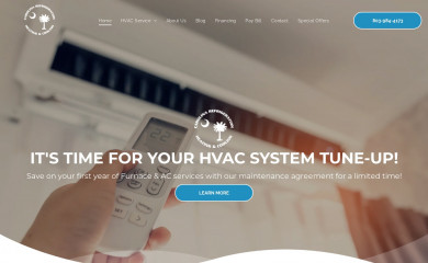 crcoolingandheating.com screenshot