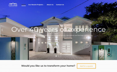 crambconstructions.com.au screenshot