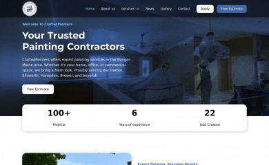 craftedpainters.com screenshot