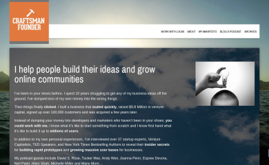craftsmanfounder.com screenshot