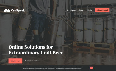 https://craftpeak.com/ screenshot