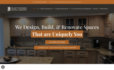 craftworkscustomcabinetry.com screenshot