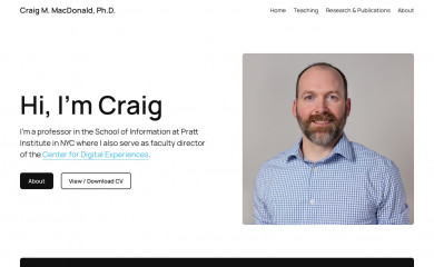 craigmacdonald.com screenshot