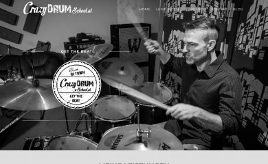 crazydrumschool.at screenshot