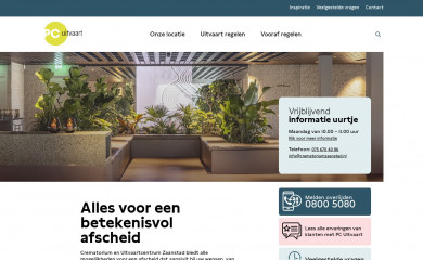 crematoriumzaanstad.nl screenshot