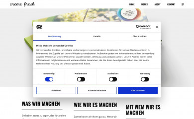 cremefresh.at screenshot