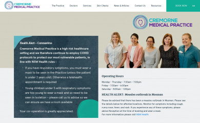 cremornemedical.com.au screenshot