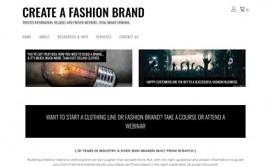 createafashionbrand.com screenshot