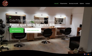 creatifscoiffure.ch screenshot