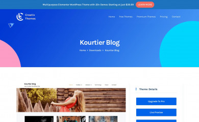 Kourtier Blog screenshot