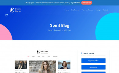 Spirit Blog screenshot