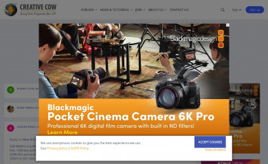 creativecow.net screenshot