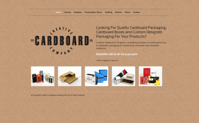 creativecardboard.com.au screenshot