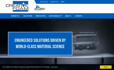 creativefoam.com screenshot