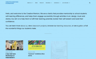 creativementors.org screenshot