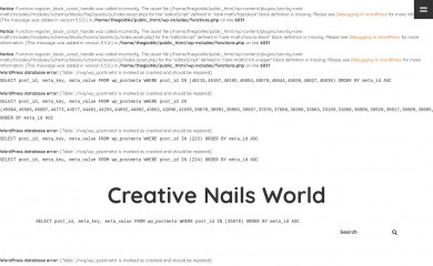 creativenailworld.com screenshot