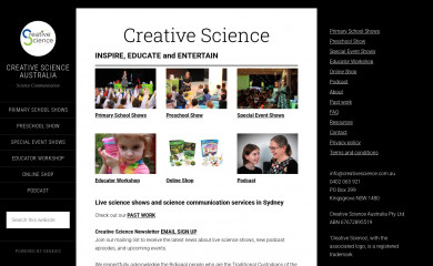 creativescience.com.au screenshot