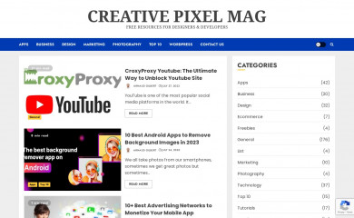 creativepixelmag.com screenshot