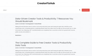 creatorfixhub.com screenshot