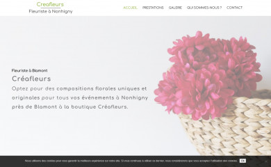 creafleurs-fleuriste-54.fr screenshot