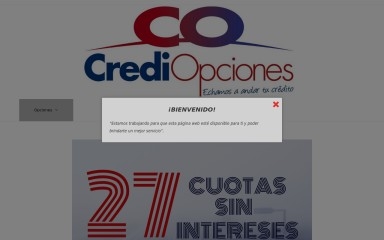 crediopciones.com screenshot