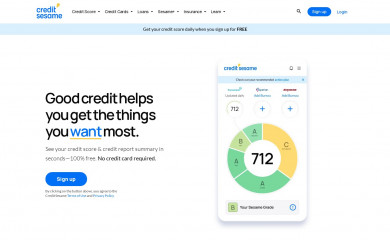 creditsesame.com screenshot