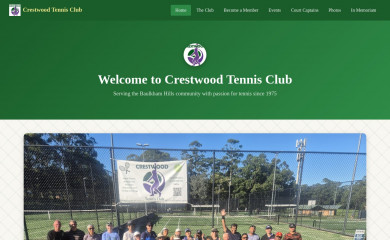 crestwoodtennis.org.au screenshot