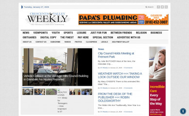 crescentavalleyweekly.com screenshot