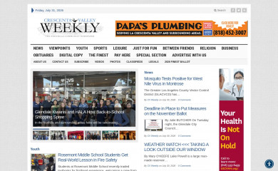 crescentavalleyweekly.com screenshot