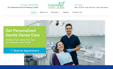 crescentwheelingdentist.com screenshot