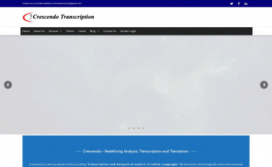 crescendotranscriptions.com screenshot