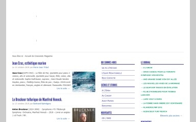 crescendo-magazine.be screenshot