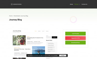 Journey Blog screenshot