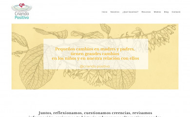 criandopositivo.cl screenshot