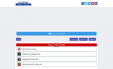 cricfoot.net screenshot