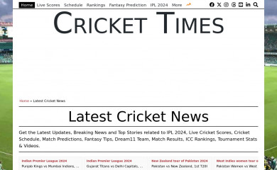 crickettimes.com screenshot