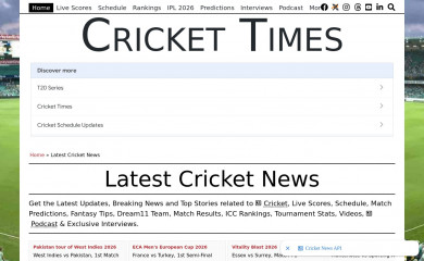 crickettimes.com screenshot